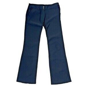 I Joah Pants Dress Slacks Bootcut Pockets Black Stretch Cotton Small Career Work